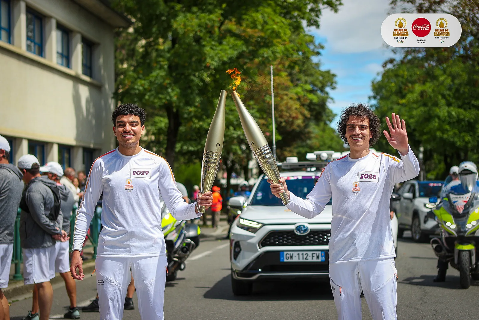 La flamme Olympique pour CountAct