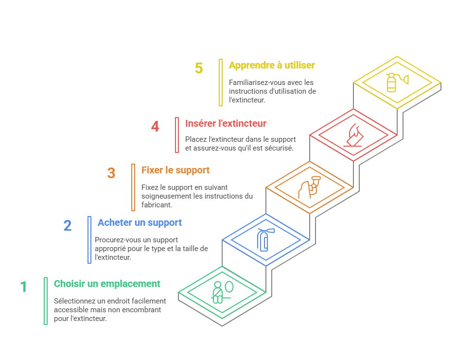 Les 5 étapes indispensables pour savoir installer un extincteur sur sa voiture